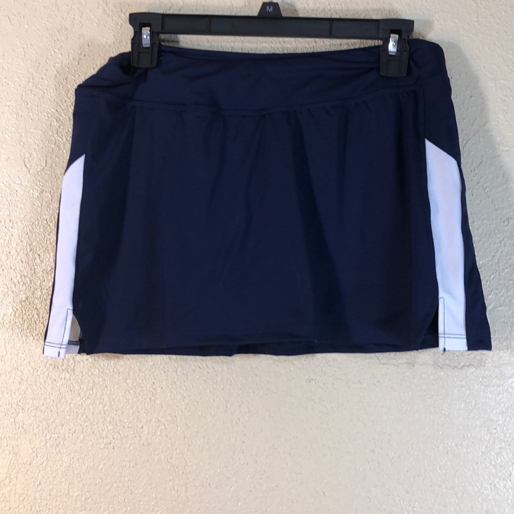 Augusta Skort Skirt Shorts M Sportswear Navy Blue White Stretchy Polyester